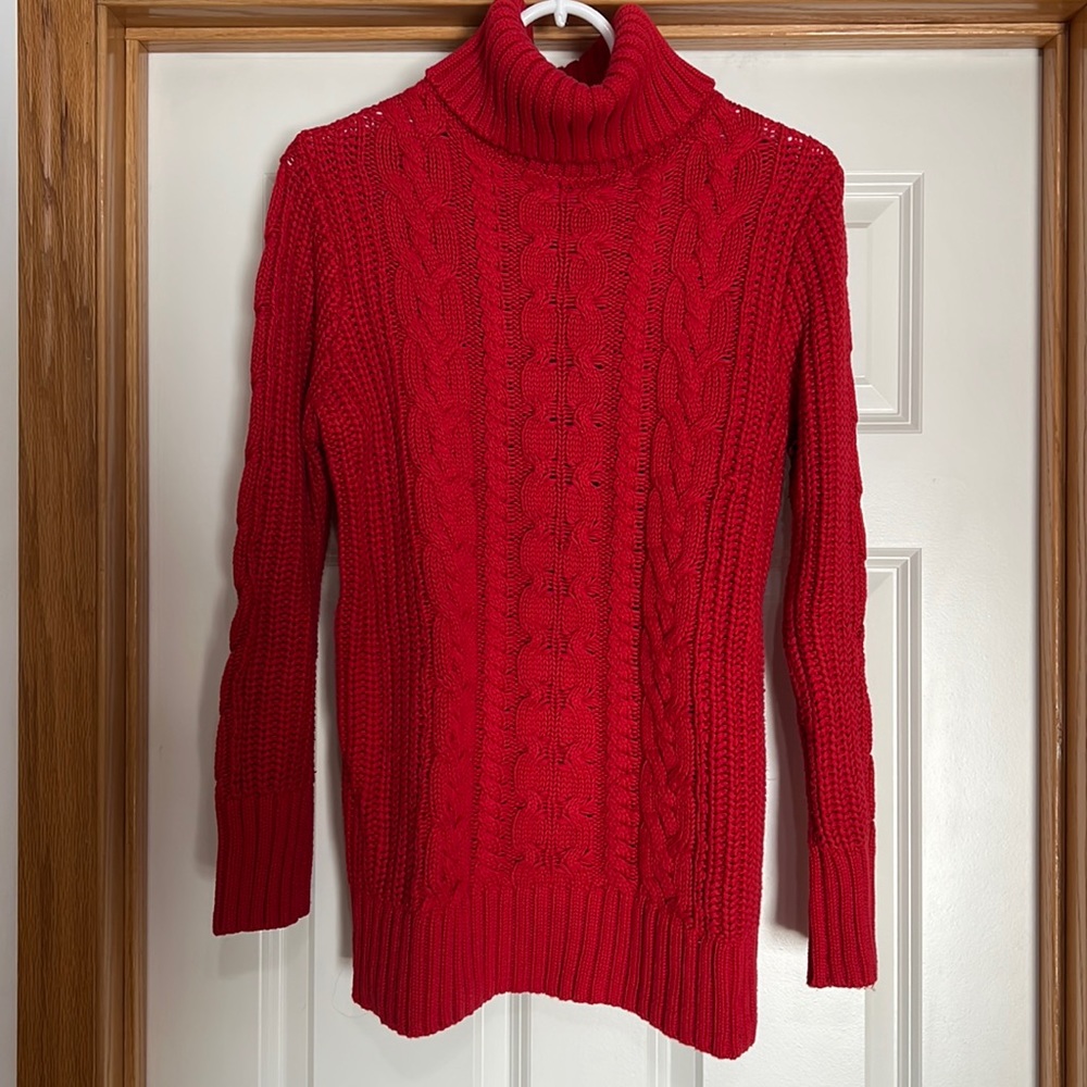 100% cotton knit turtleneck